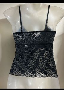 Black Lace Cami Top