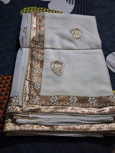 Elegant Exquisite Embroidered Saree with blouse