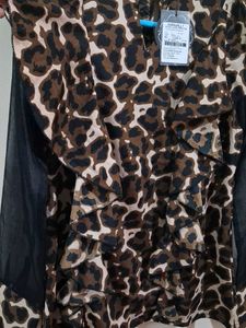 Cheetah Printed Ruffle Top 👍
