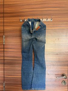 Ripped Flare Jeans