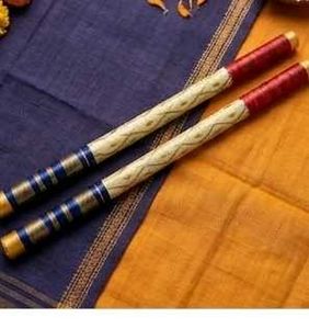 Traditional Designer Wooden Dandiya Sticks Se