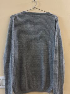 Sparkly Grey Knit Sweater
