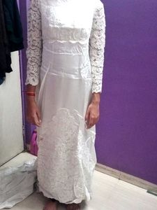Bridal one piece white colour