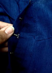 Elegant Navy Blue Blouse tailor stiched