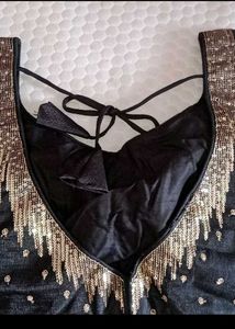 full mirror work haevy saree fixed price
