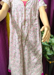Beautiful Floral Print Kurta Frock