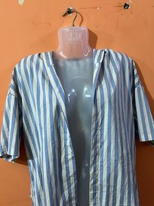 Striped Hoodie Shirt