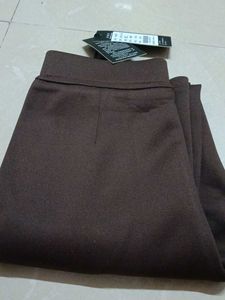 Brown High-Waisted Pants
