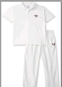 Boy's White Cricket Tracksuit (size:34)