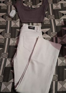 Bootcut White Jeans