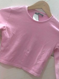 Pink Long Sleeve Top