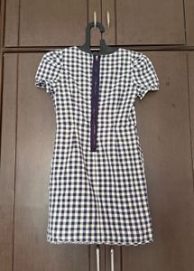 Gingham Puff Sleeve Dress