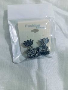 Lotus Jhumka Earrings