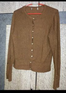 Korean Style Brown Cardigan