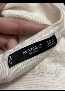 MANGO Chic Two-Tone Mini Dress