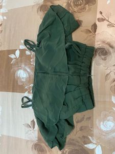 off shoulder skirt and top