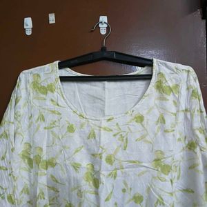 Blue Printed Cotton Kurta (two)