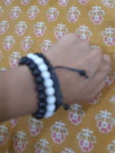 COMBO Black And White 💥Set of 3 Beaded Bracelets