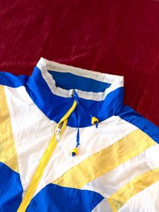 Vintage Colorblock Windbreaker Jacket