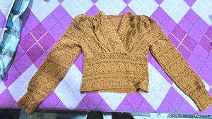 Stylish brown Lace Top
