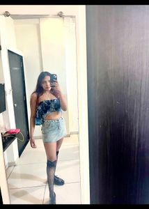 Savana Cute Denim Mini Skort