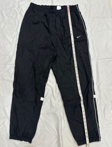 Nike Black Windbreaker Track Pants | Full Side Zip