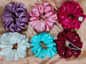 Pick Any(4)Scrunchies In 80rs/-