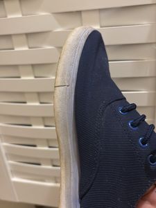 Navy Blue Canvas Sneakers