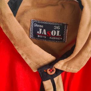 Retro Red Short Sleeve Shirt
