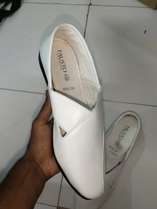 White Fausto Flats