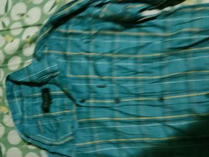 Men's Teal Plaid Long Sleeve Shirt
