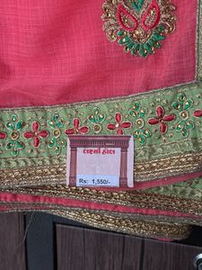 Laxmi Hall Embroidered Saree | New With Tag