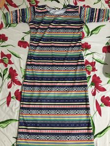 Vibrant Multi-Colored One-Piece Dress