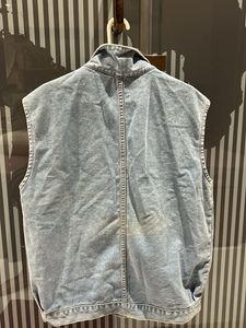Unique Denim Vest with Mickey Mouse Patches