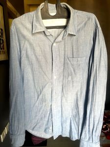 Stylish Blue Cotton Shirt