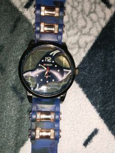 Curren Quartz Watch - Blue Accent