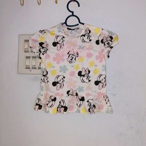 Cute Minnie Mouse Floral Top