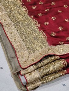 [Super Sale]🥳 New Hot Red Saree Without Blouse
