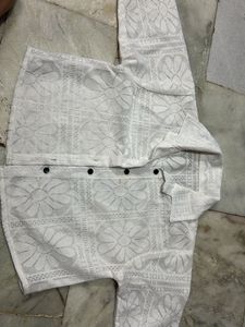 White mesh shirt
