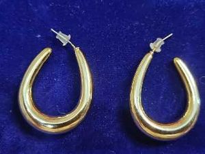 Golden Hoop Earrings