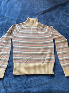 Striped Turtleneck Sweater
