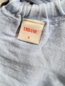 Light Blue Ribbed Crop Top