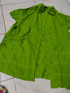 Lime Green Kurta Top