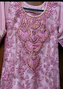 Elegant Pink Embroidered Kurta