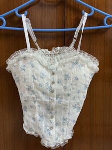 Cute Floral Corset Top
