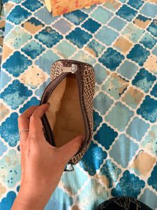 Stylish Brown Geometric Pouch