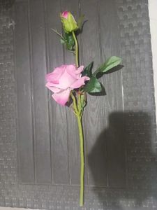 Artificial Pink Rose Stem