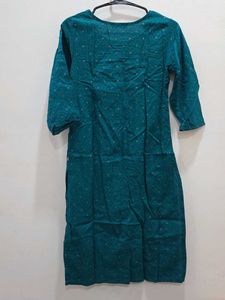 size s Avaasa Teal Printed Kurta