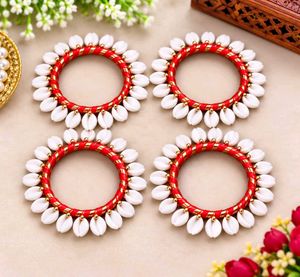 Handmade Kodi Bangles for Women | Traditional Red