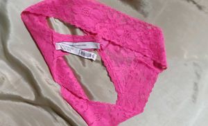 Lace Thong Panty - Pink